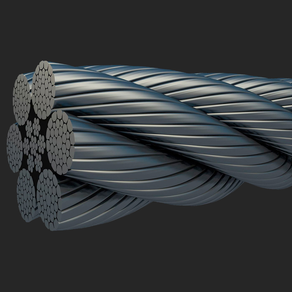 Gustav Wolf German Wire Rope 6mm Steel Core PAWO 819W