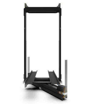 فریم آسانسور (یوک) دو فلکه مورب پایین