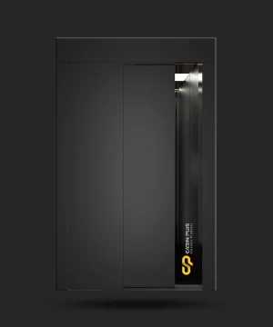 درب آسانسور خشدار دودی تلسکوپی