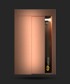 درب آسانسور خشدار مسی تلسکوپی