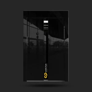 درب آسانسور آینه‌ای دودی سانترال