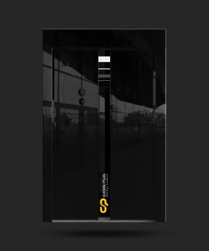 درب آسانسور آینه‌ای دودی سانترال