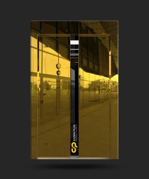 درب آسانسور آینه‌ای شامپاینی سانترال