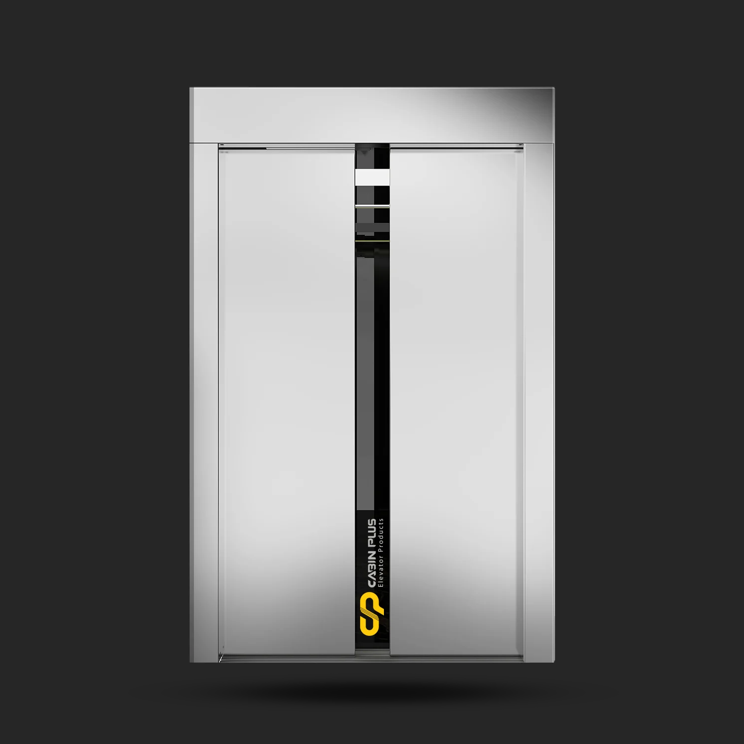 درب آسانسور خشدار نقره‌ای سانترال