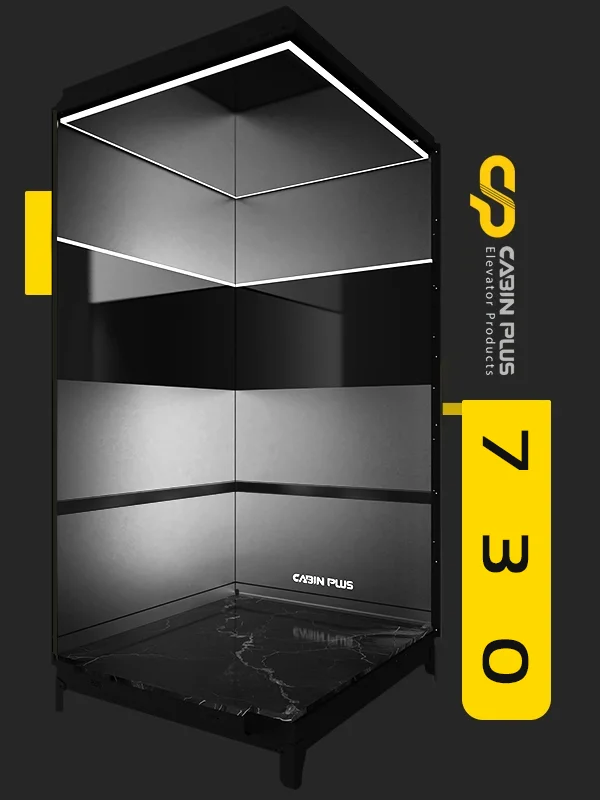 کابین آسانسور مدل 730 - کابین پلاس