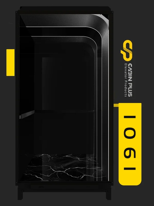 2دیزاین کابین آسانسور مدل 1061 مشکی