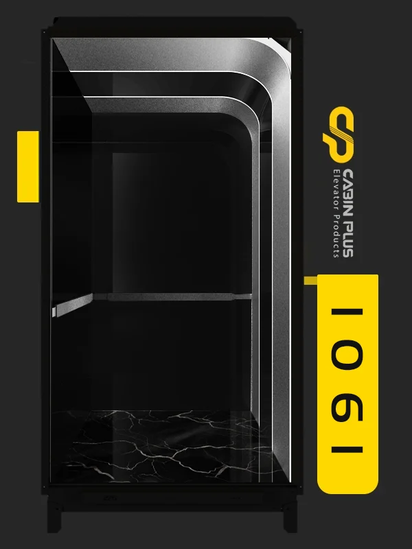 دیزاین کابین آسانسور مدل 1061 نقره ای2