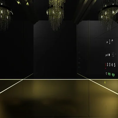 دیزاین کابین آسانسور مدل کویین 03 کابین پلاس