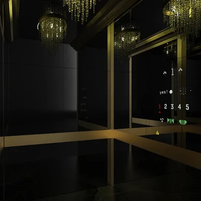 دیزاین کابین آسانسور مدل کویین 04 کابین پلاس