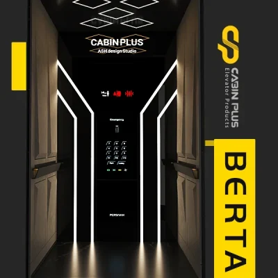 کابین آسانسور مدل برتا کابین پلاس 01