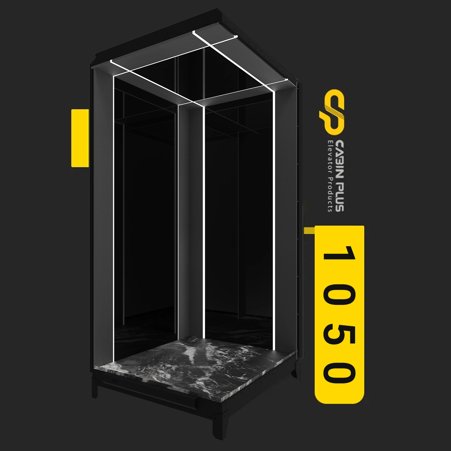 کابین آسانسور مدل 1050 - کابین پلاس