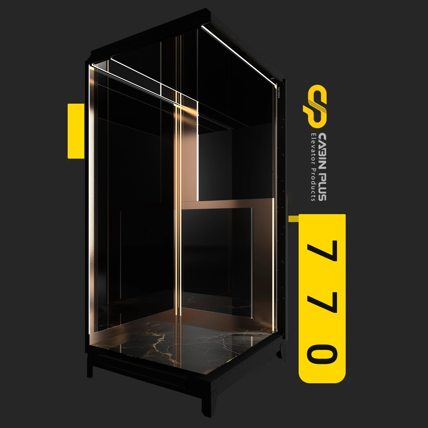 کابین آسانسور مدل 770 - کابین پلاس