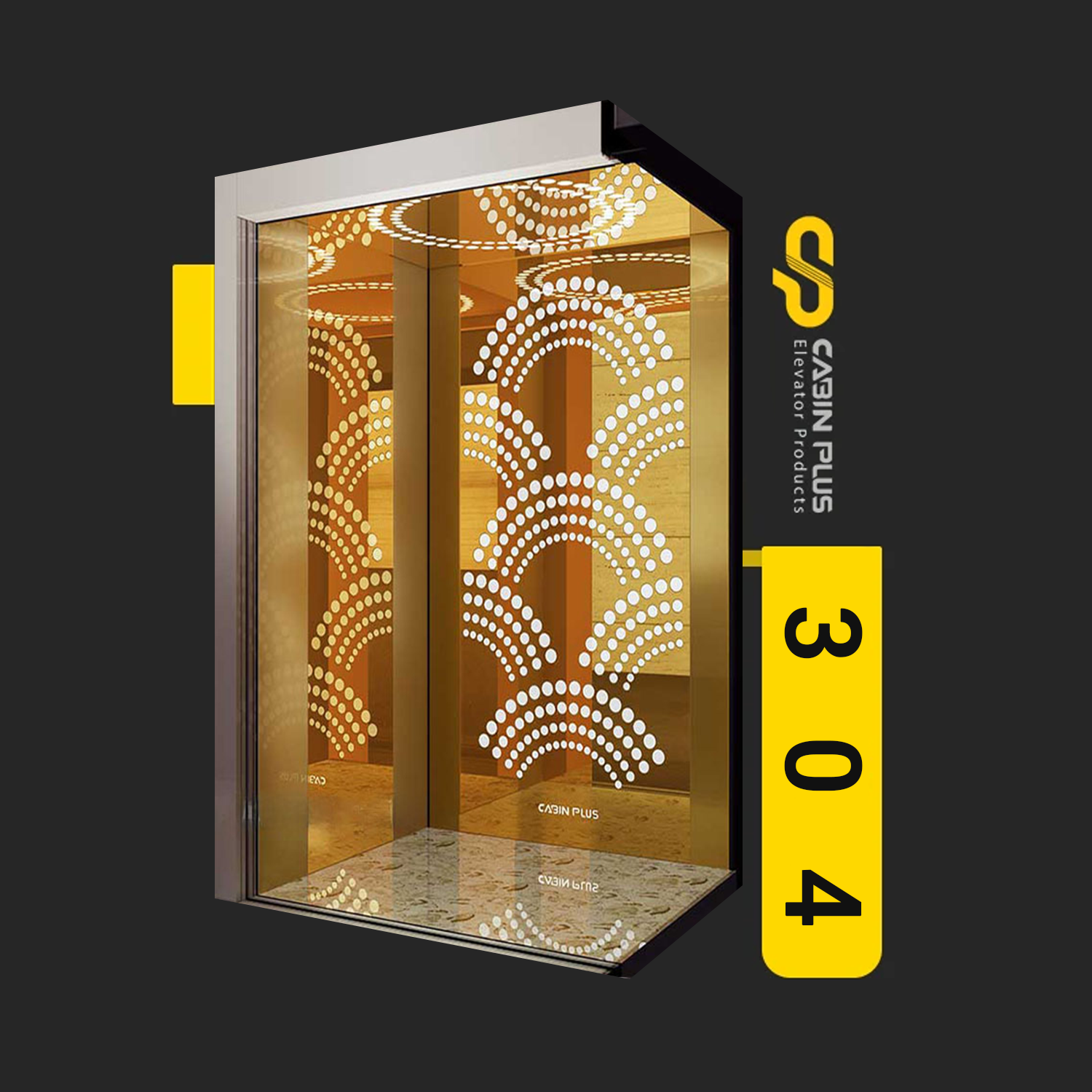 کابین پلاس - کابین آسانسور مدل 304