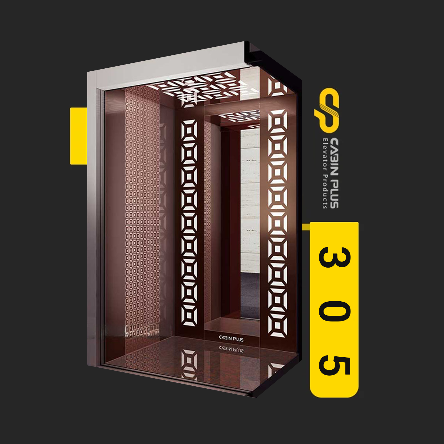 کابین پلاس - کابین آسانسور مدل 305