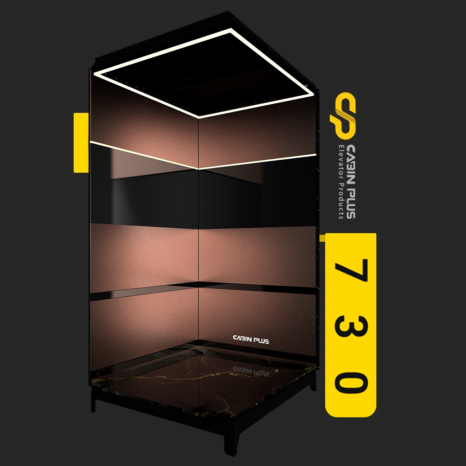 کابین پلاس - کابین آسانسور مدل 730