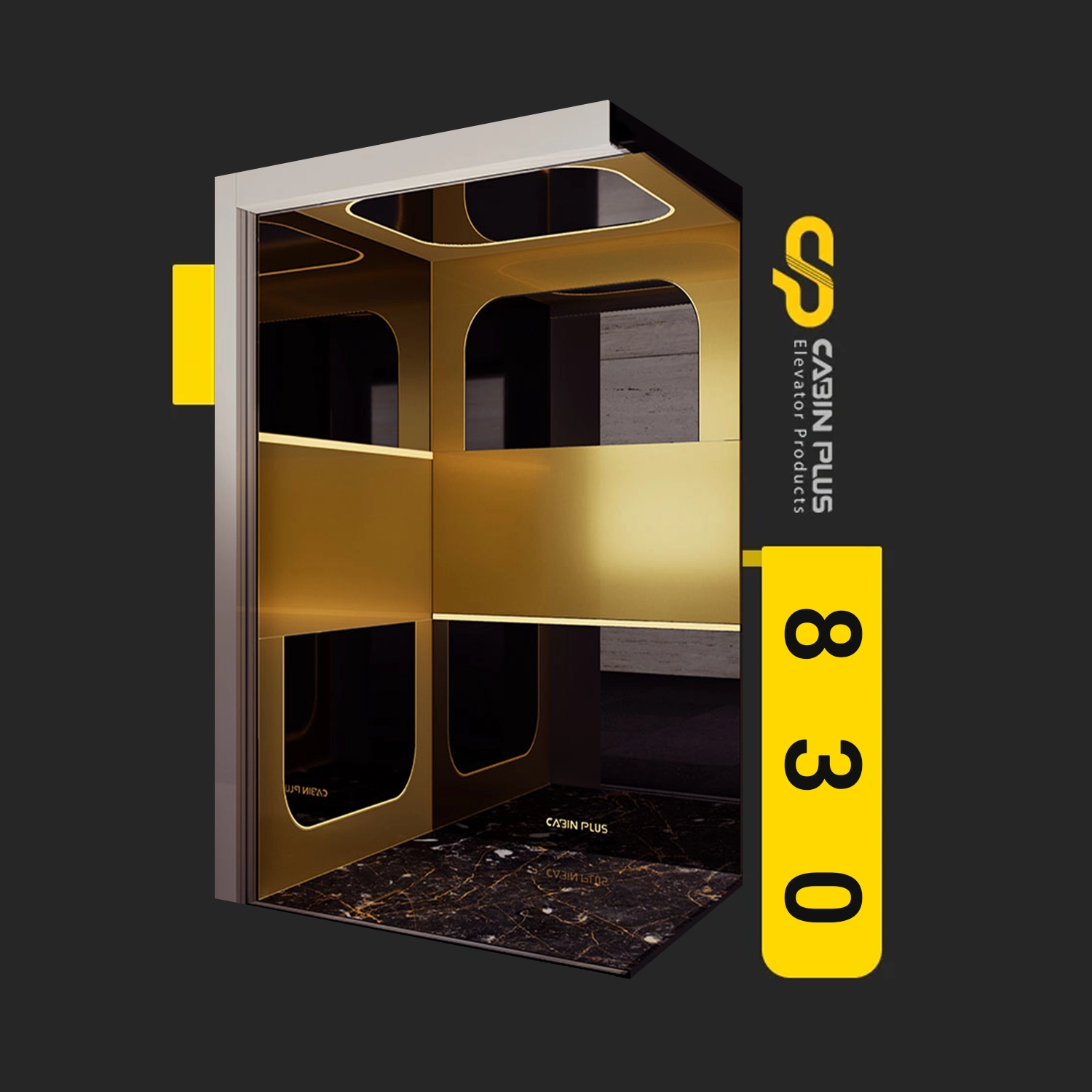 کابین پلاس - کابین آسانسور مدل 830
