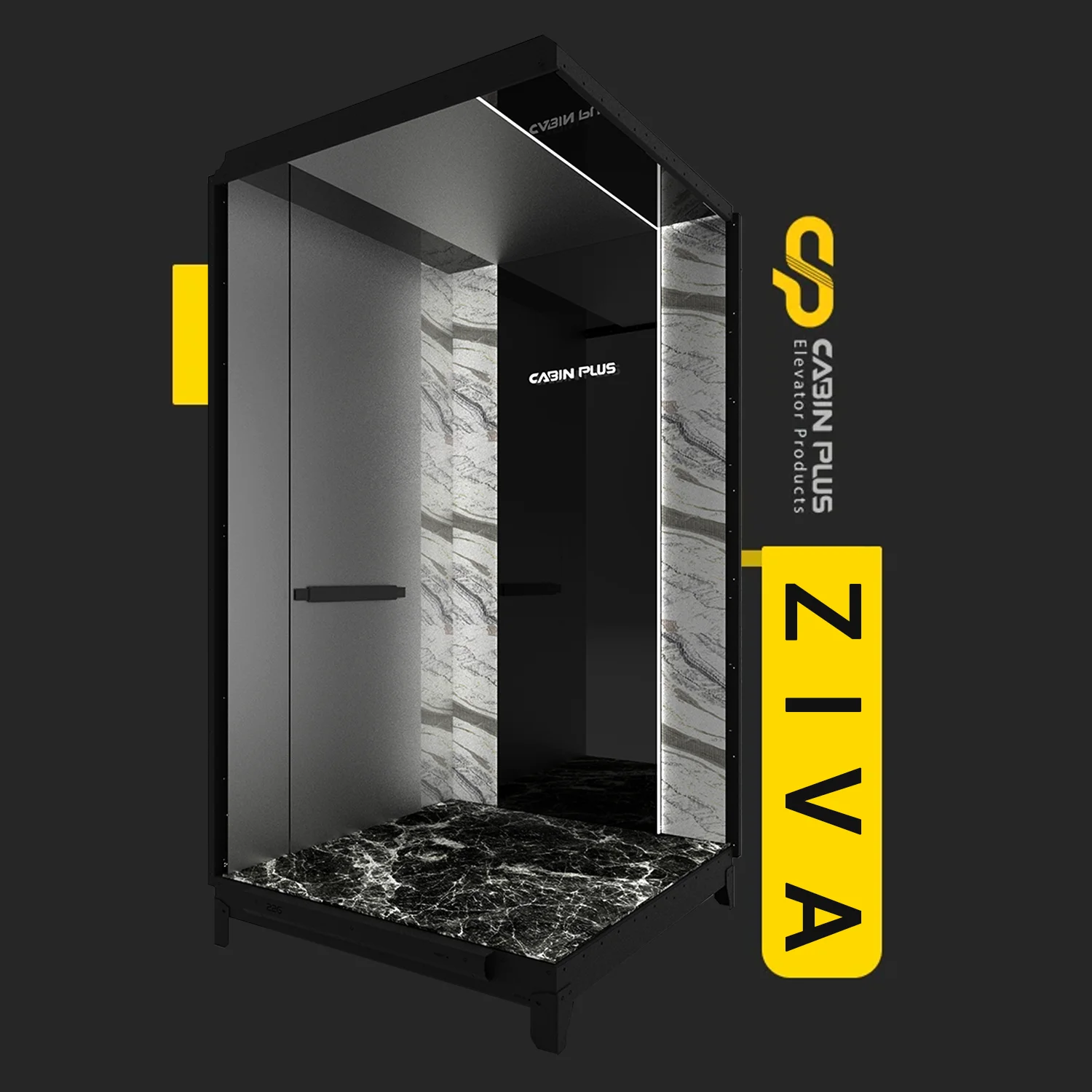 کابین آسانسور مدل زیوا