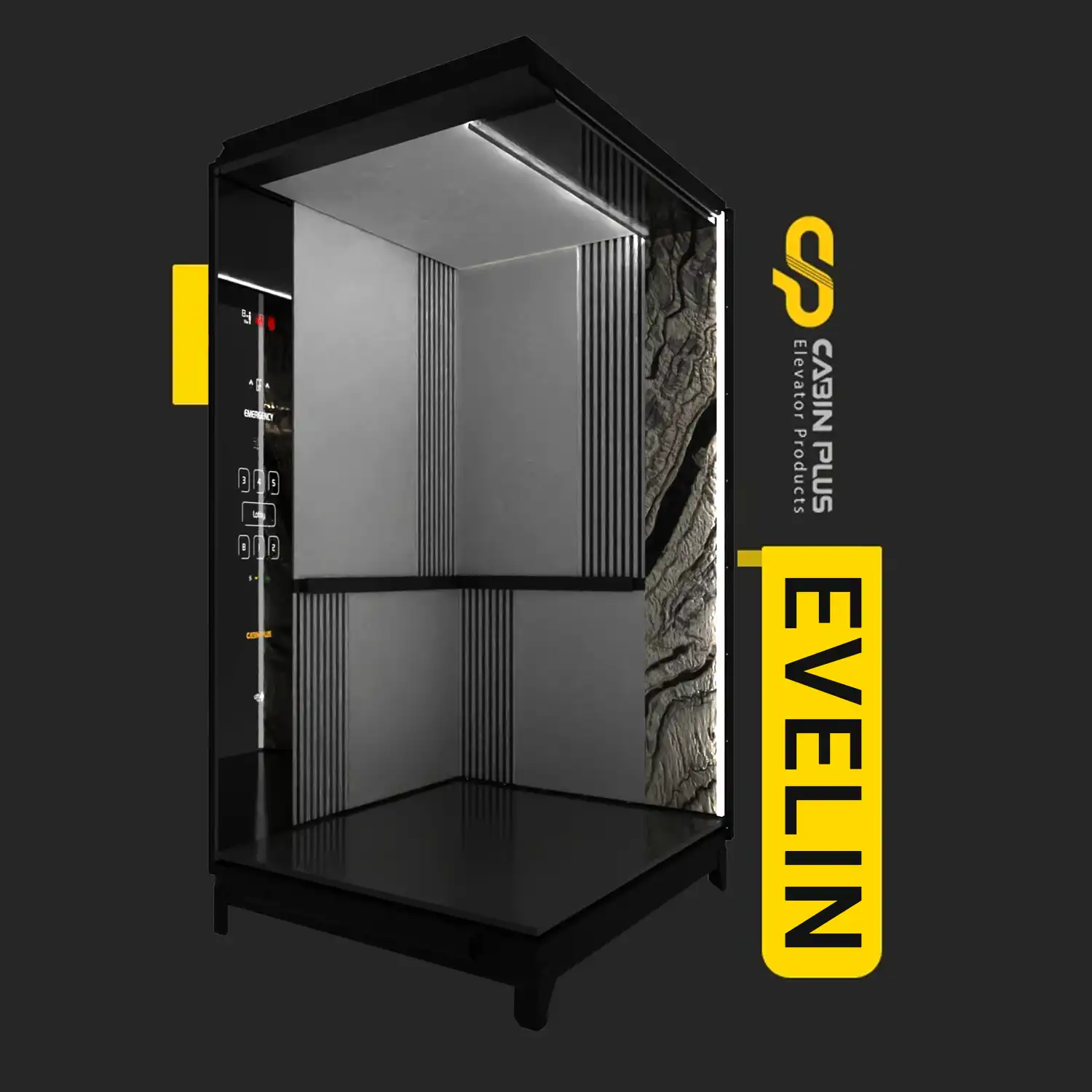 کابین آسانسور مدل اِوِلین