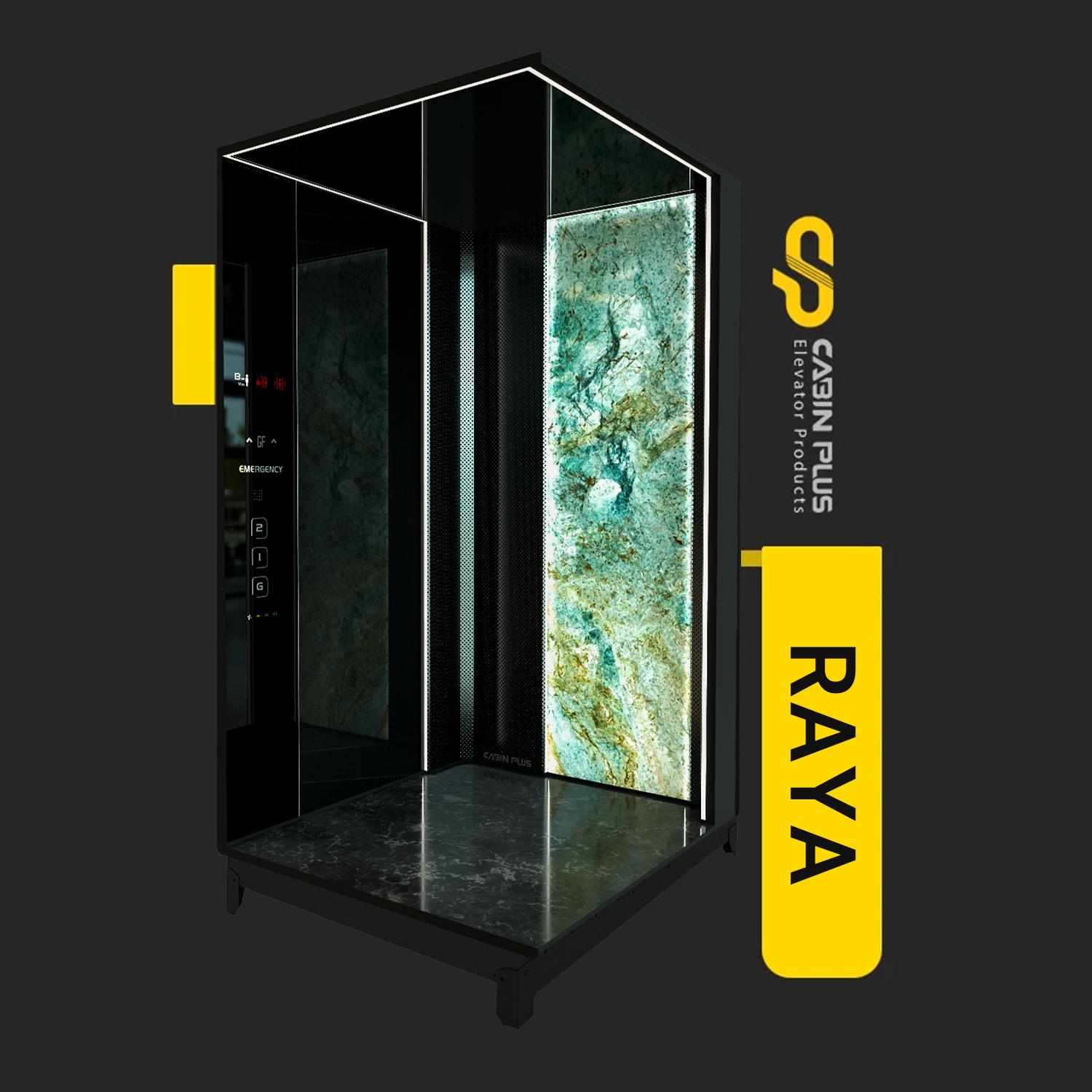 کابین آسانسور مدل رایا