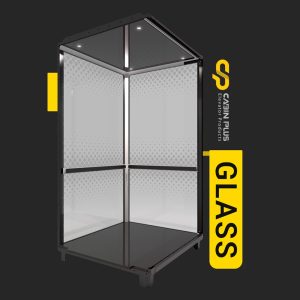 کابین آسانسور مدل شیشه‌ای Elevator Cabin Model Glass